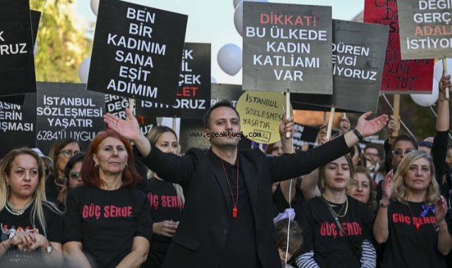 Bornova’da İstanbul Sözleşmesi için yürüyüş