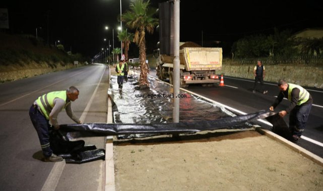 Güzelbahçe Belediyesi’nden Gece Mesaisi