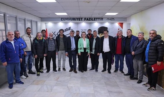 Amatör spor kulüplerinden Başkan Mutlu'ya ziyaret