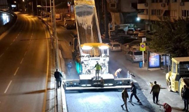 Bayraklı’da yol ve köprü yenileme çalışmaları sürüyor