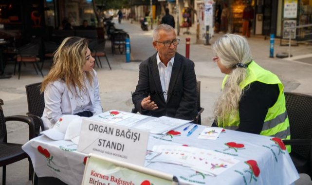 Konak’ta organ bağışı farkındalığı için stant kuruldu