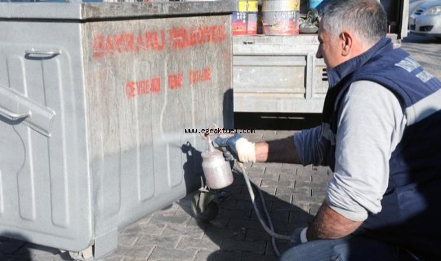 Bayraklı’da çöp konteynerleri yenileniyor