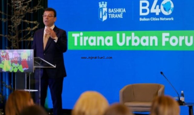 İmamoğlu Tiran Kentsel Forumu'nda konuştu