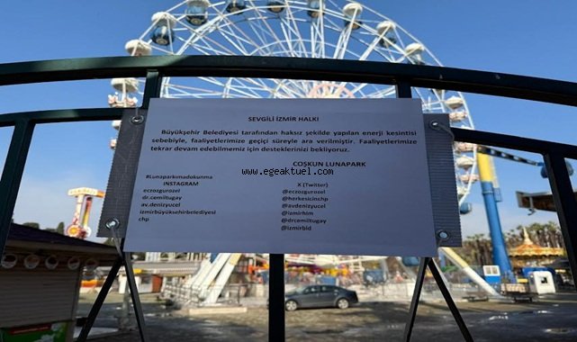 51 Yıllık lunapark'tan izmirlilere destek çağrısı 