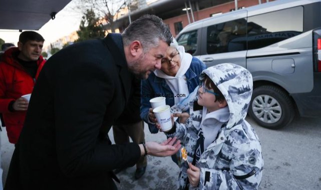 Bucalılar güne sıcak çorba ile başladı