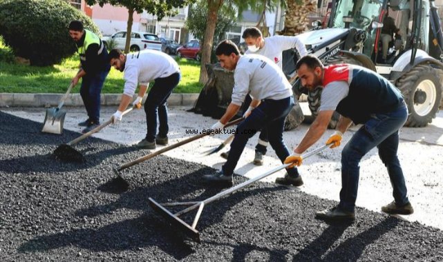 Bayraklı'da asfalt çalışmaları sürüyor 