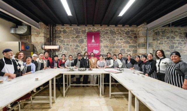 Fransız şeften işitme engellilere pastacılık kursu