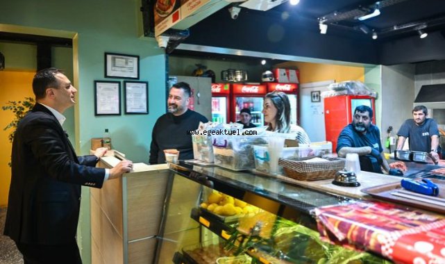 Bornova’da esnafa destek ziyareti