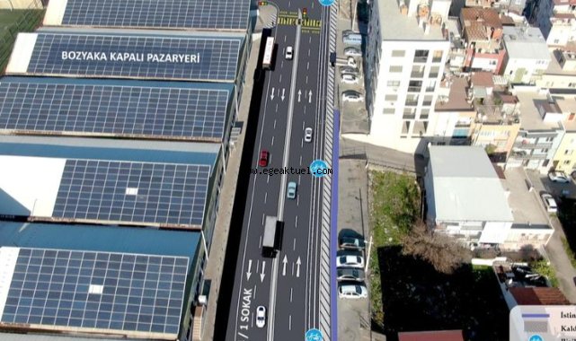 Dostluk Bulvarı çalışmaları kapsamında Bozyaka’da ulaşım düzenlemesi