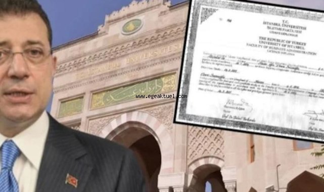  İmamoğlu'nun diplomasıyla ilgili açıklama