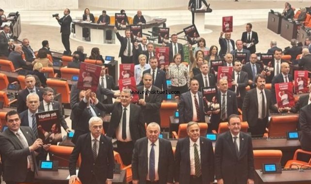 Meclis, 'İmamoğlu' protestosuyla açıldı