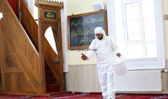 Narlıdere’de İbadethanelere Bayram Temizliği