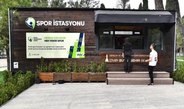 İzmir’in ilk spor istasyonu Hasanağa Bahçesi’nde açıldı
