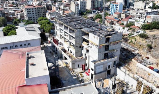 Eşrefpaşa Hastanesi inşaatı beşinci kata ulaştı