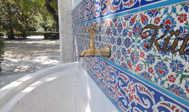 Kültürpark’ın tarihi çeşmesi 94’üncü İEF’ye hazır
