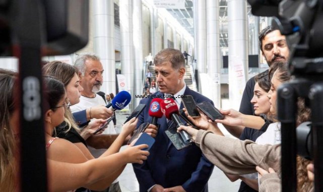 Başkan Tugay basın mensuplarının sorularını yanıtladı
