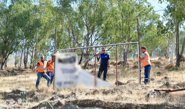 Belediye ekipleri kent estetiği ve güvenlik için sahada