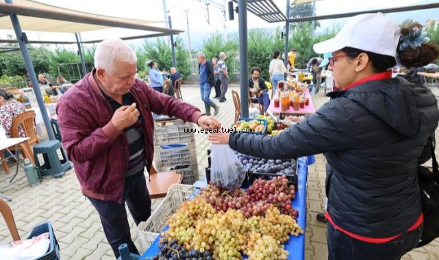 Efes Tarlası Yaşam Köyü'nde Üretici Pazarı açıldı