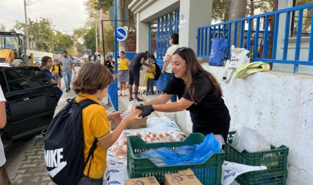 Güzelbahçe Belediyesi’nden Süt-Simit Desteğine Devam