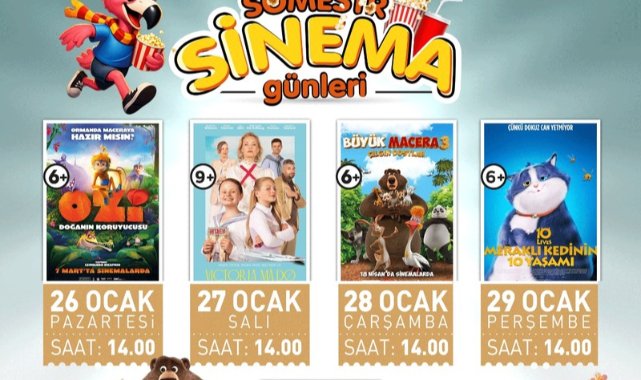 Çiğli’de Yarıyıl Tatili Sinema ve Eğlenceyle Şenleniyor