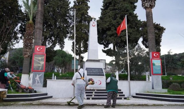 Ayvalık Belediyesi Bahar Hazırlıklarını Sürdürüyor