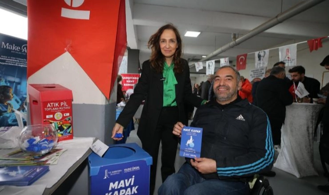 Aliağa’dan Karşıyaka’ya iyilik köprüsü: “Mavi Kapak” kampanyasına 200 kilogramlık destek