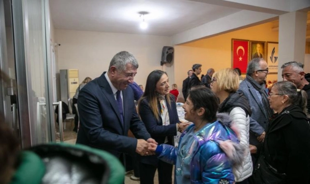 Güzelbahçe'de iftar sonrası bayramlaşma sevinci
