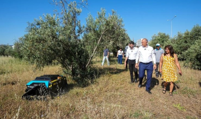 Gaziemir Belediyesi ot temizliğinde robot dönemini başlattı