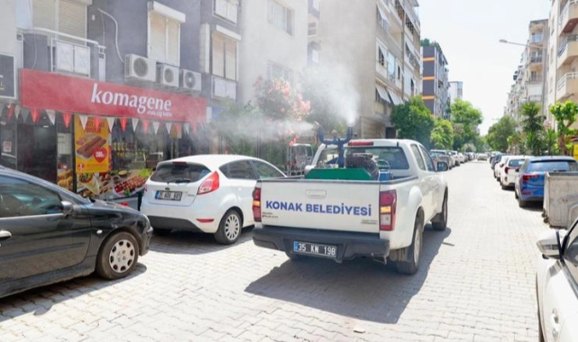 Konak’ta sivrisineklere karşı ilaçlama seferberliği: Ekipler her gün sahada