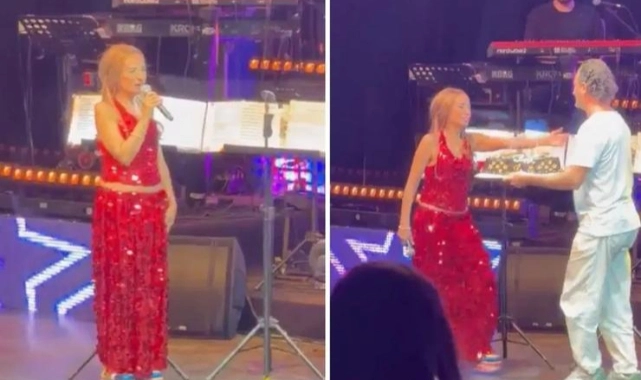 Yıldız Tilbe’den sahnede şok eden doğum günü çıkışı...