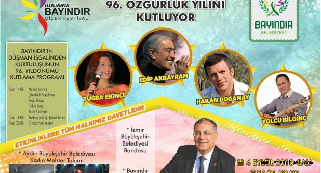 4 Eylül Bayındır’ın Kurtuluşu Konserlerle Kutlanacak