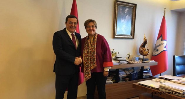 Abdül Batur Başkan Pekdaş'ı ziyaret etti