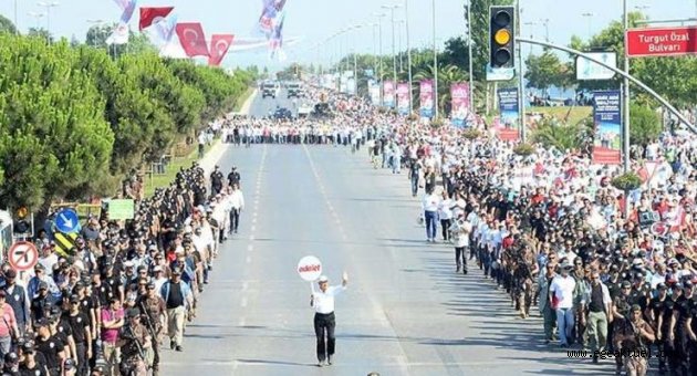 Adalet yürüyüşü 3 yaşında
