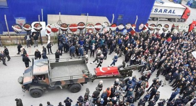 Afrin şehidi Astsubay'a İzmir'de son görev