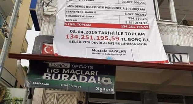 AKP'den CHP'ye geçen Menderes'te borçlar halka açıklandı
