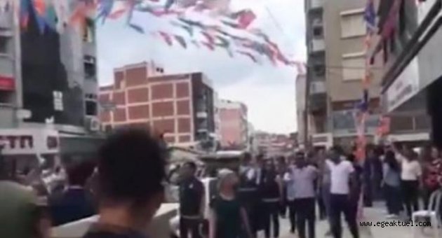 AKP'lilerden İnce'nin Menderes'teki mitingine saldırı!