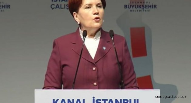 Akşener Kanal İstanbul Çalıştayı'nda konuştu