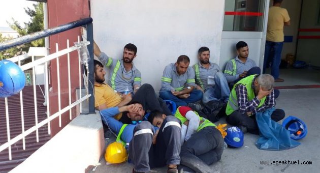 Aliağa'da 600 işçi yemekten zehirlendi