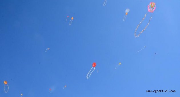 Aliağa'da Uçurtma Şenliği gökyüzünü renklendirdi 
