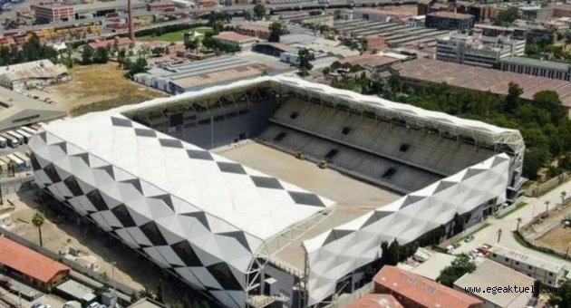 Alsancak Stadı'nda çalışmalar devam ediyor