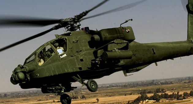 Askeri helikoptere roketatarlı saldırı! 1 şehit, 7 yaralı
