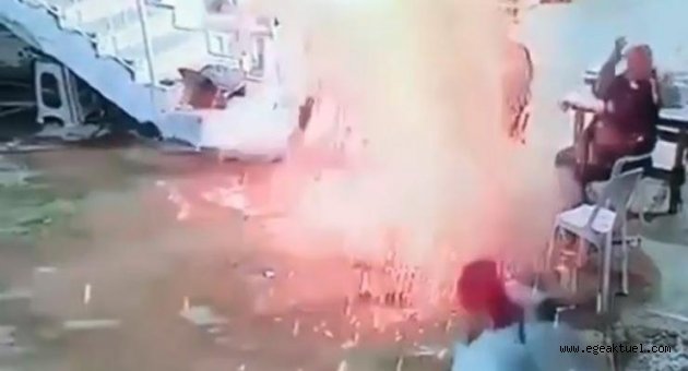 Ateşin etrafında oturuyorlardı, patlamayla neye uğradığını şaşırdılar