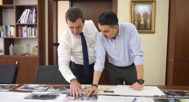 Bakan Pakdemirli Başkan Koştu ile proje inceledi