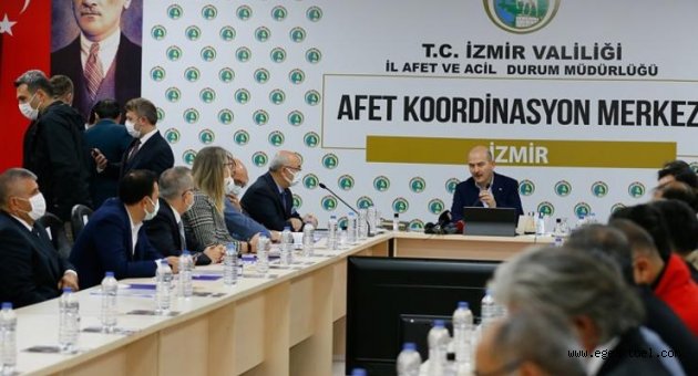 Bakan Soylu'dan İzmir'de değerlendirme ve koordinasyon toplantısı