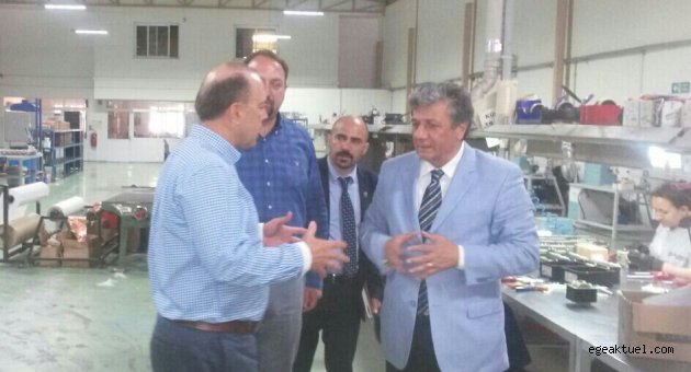 Balbay trafo fabrikasını gezdi.