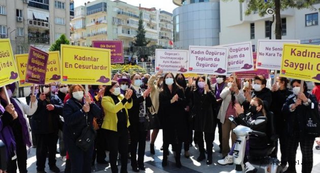 Balçovalı Kadınlardan İstanbul Sözleşmesi Protestosu