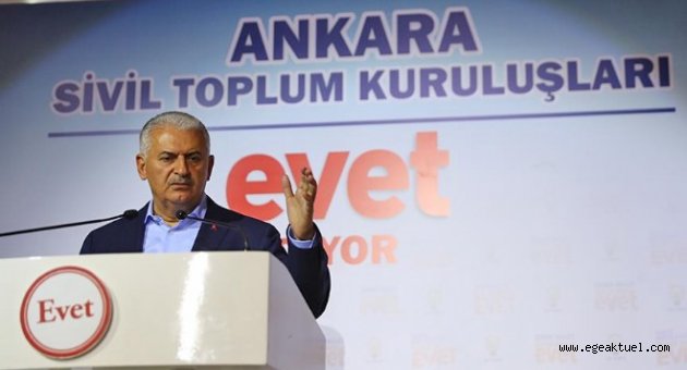 Başbakan: Anayasada eyalet varsa görevi bırakacağım