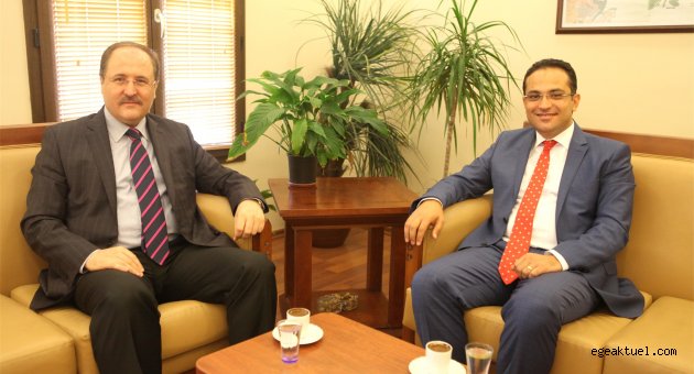 Başkan Atila’dan Kaymakam Gündoğan’a ‘hoş geldin’ ziyareti