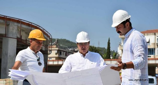Başkan Batur çalışmaları denetledi