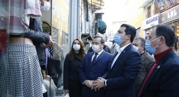 Başkan Batur’dan esnafa ‘yanınızdayız’ mesajı